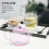 Pink Glass Tea Kettle Comfortable Handle Loose Leaf Tea Pot 9