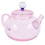 Pink Glass Tea Kettle Comfortable Handle Loose Leaf Tea Pot 11