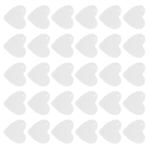 30St Creatieve Hartvorm Kaartjes Als Cadeaulabels Wit
