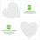 30St Creatieve Hartvorm Kaartjes Als Cadeaulabels Wit 9