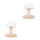 Piastra In 2 Pezzi Con Base Rotonda 5