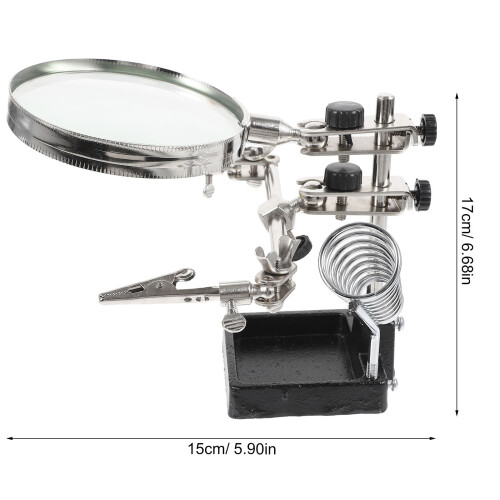 Multi Kleur Metalen Veer Klem Laboratorium Vergrootglas 1