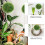 4 Unidades Bolas De Planta Artificial Plástico Para Teto 8