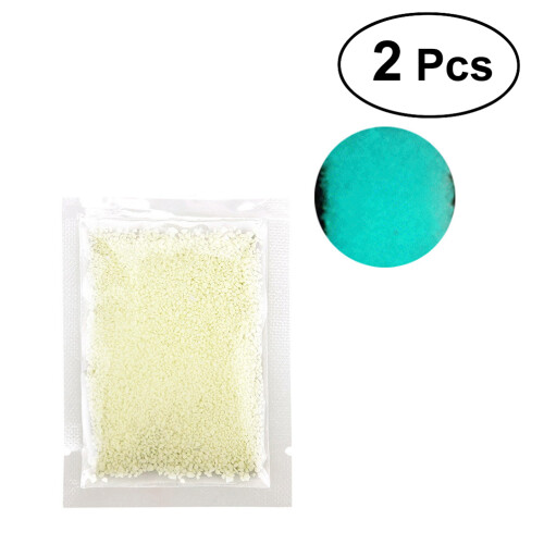 2 Paquets Poudre Fluorescente Pour Dans Noir Vert 20 G