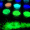 2 Paquets Poudre Fluorescente Pour Dans Noir Vert 20 G 10