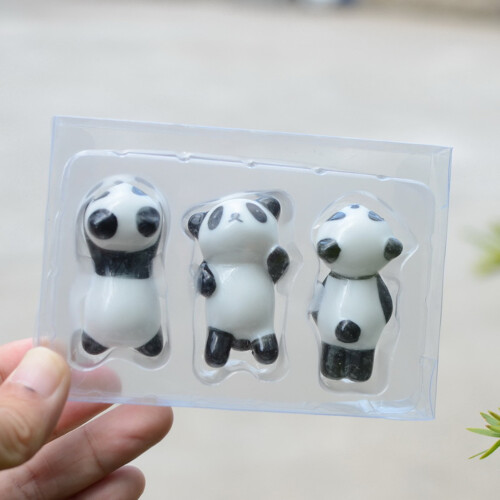 Cute Panda Keramische Eetstokjeshouder Set 3 Stuks 1