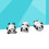 Cute Panda Keramische Eetstokjeshouder Set 3 Stuks 4