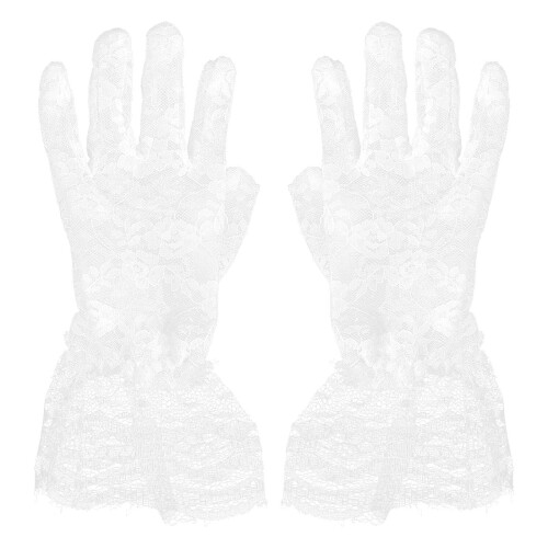 2 Kant Vingerloze Handschoenen Bruid 1