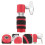 Hat Drop Clutch Aluminiumlegering Rood 1 Set 6