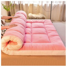 Floor Mattress Japanese Style Extra Thick Futon Foldable Mat 90x200cm Pink Traditional Sleeping Mat