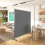 Outsunny Outsunny Garden Screen with Wheels, 6ft Rolling Privacy Room Divider, Dark Grey 9