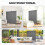 Outsunny Outsunny Garden Screen with Wheels, 6ft Rolling Privacy Room Divider, Dark Grey 4