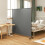 Outsunny Outsunny Garden Screen with Wheels, 6ft Rolling Privacy Room Divider, Dark Grey 8