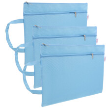 Worgeous Dokumententasche Mit Reißverschluss Blau 3er Set