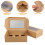 10Pièces Cupcakes Kraft Inserts Fenêtre 4