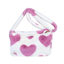 1St Plüsch Schultertasche Herzförmig Für Mit Wolkenmotiv