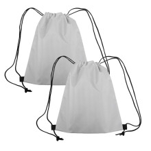 2Stk Drawstring Rucksack Strand Sport Fitness Aufbewahrung