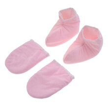 4 Guantes Cera con Fundas Aisladas para Manos y Pies