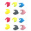 36 Pezzi Segnavino In Silicone Con Design 5