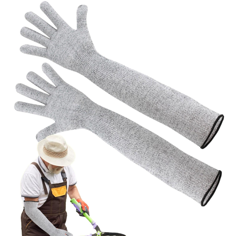Cut Resistant Arm Sleeves 21 Inch Level 5 Protection Safety Sleeves For Gardening, Repairing, Kitchen-image-OPC-PMBBDPR-NEW