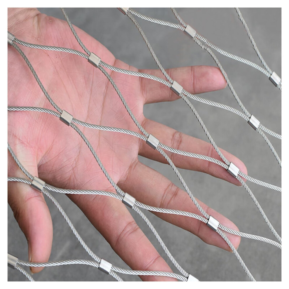 304 Stainless Steel Wire Rope Netting Mesh 2Mm Diameter Safety Net Anti Theft High Altitude Fall Protection Size L1xw5m 9016109461179