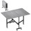 Homcom HOMCOM Mobile Drop Leaf Table, Folding Kitchen Table with 6 Wheels, Grey 11