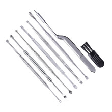 1Set Compacte Oorwax Remover Set, Roestvrij Staal En Draagbaar
