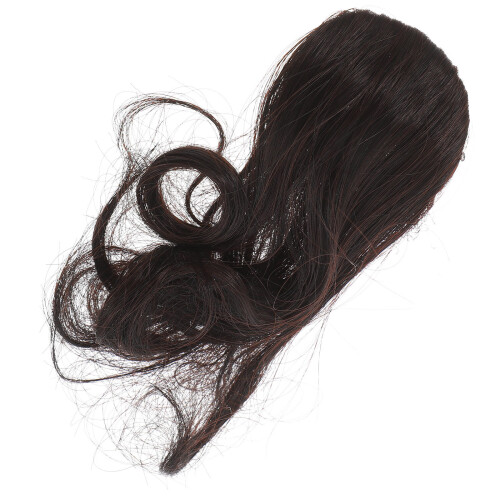 1 Flequillo Falso con Clip para Mujer (Marrón Oscuro)