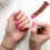 1Pc Brown Silicone Practice Hand for Acrylic Nails Nail Art Training 9
