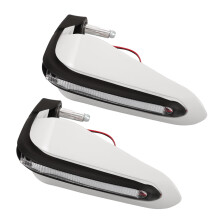 Dirt Bike Handguards Wit PP-Materiaal 1 Paar 9,4x7,9x3,9 inch