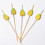100 Pezzi Stuzzicadenti Cocktail 12 Cm con Ananas in Perline 2