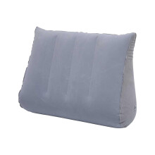 Inflatable Wedge Pillow For Travel - Incline Pillow, Gray, Ergonomic Soft Positioner For Back Support, Reading