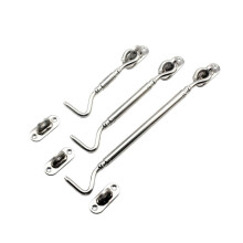 Stainless Steel Cabin Hook, Eye Latch For Doors And Windows, Privacy Window Wind Latch Hook, 4/6/8 Inch, 1 Pc