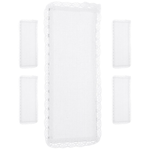Raindrops Bladwijzer Om Te Borduren Diy Ontwerp Wit Polyester 5 Stks