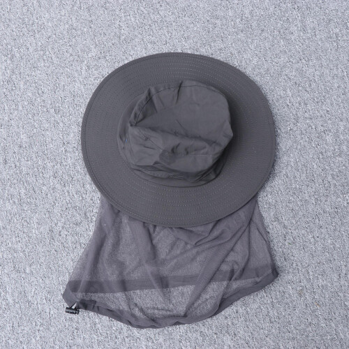 Bee Hat Met Mesh Gezichtsbescherming Donkergrijs 1