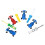 4 Set Spazzolino Manuale Con 10