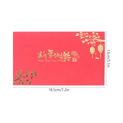 4 Pièces Cartes De En Rouge Pour An Chinois 1