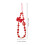 Strap Téléphone Court Rouge PVC Multiusage 2