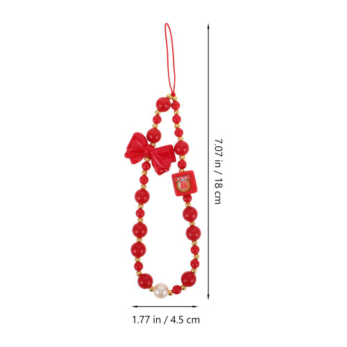 Strap Téléphone Court Rouge PVC Multiusage 1