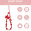 Strap Téléphone Court Rouge PVC Multiusage 6
