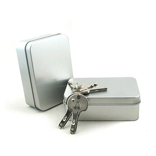 24Stk Mini Leere Dosen Box Behälter Tragbar Silber 1