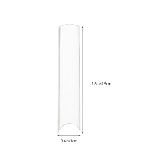 Clear Extra Long False Nail Tips Para Acrílicas 1