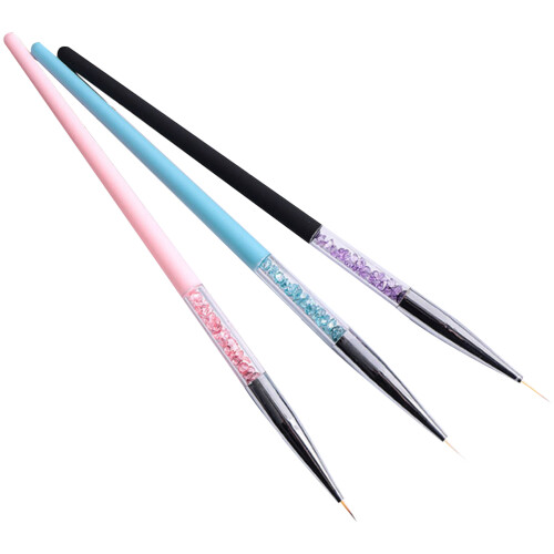 Penna Per Unghie 3 Pezzi Con Paillettes Assortiti 2