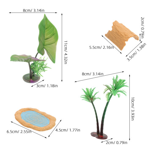 Conjunto De Acessórios Miniatura Para De E Paisagem Micro 1