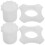 2 Sets Silikon Mikrofon Antirutschringe Weiß 9
