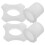 2 Sets Silikon Mikrofon Antirutschringe Weiß 6