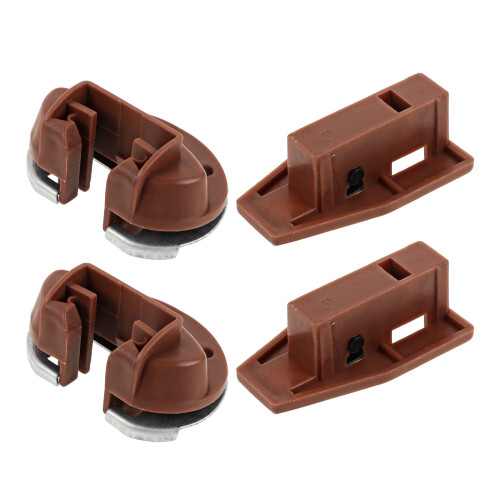 2 Sets Schubladen Führungsschiene Stopper Positionierer 2