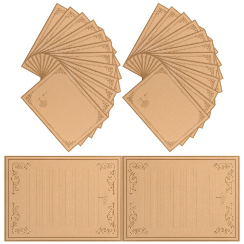 80 Vintage Kraftpapier Conditioner Decoratie