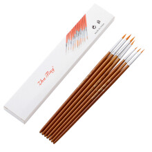 7 Pezzi Penna A Linea In Nylon Per E Pittura Unghie