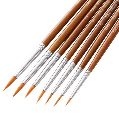 7 Pezzi Penna A Linea In Nylon Per E Pittura Unghie 1